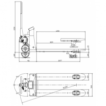 Holz-her - Transpalette Peseur Holzman - Hub25kg