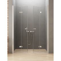 Otitec - Porte De Douche 2 Portes Pliantes 190 Cm Chrome Corfou Chrome