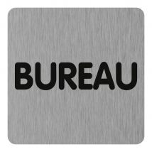 Novap - Plaque De Porte Bureau (texte) - Aluminium Brosse 100x100mm - 4384238