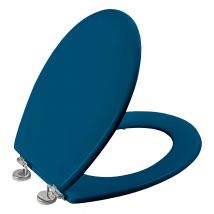 Allibert - Abattant WC en HDF BOLIVA bleu canard