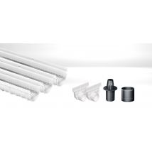 Mea - Système de drainage décoratif DECOSTONE en SMC avec tôle perforée en acier galvanisé Passage piéton - (3x1m) larg.utile 100mm