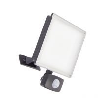 Xanlite - Projecteur Mural Noir Led Ip44 Avec Détecteur De Mouvement, 2600 Lumens, Conso. 30 W, Blanc Froid - Pr30wmd