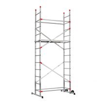 Echafaudage Roulant Pour Escalier Avec Montage Rapide 5m En Aluminium Hailo Fast & Lock 5