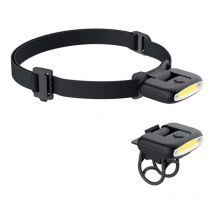 Xanlite - Lampe frontale LED 2 en 1 pour vélo rechargeable USB