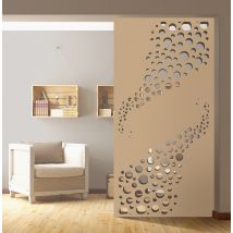 Ad Lyon - Cloison De Separation Bois Type Claustra Décorative Planete Mdf L.90 X H.250 X P.1.9 Cm