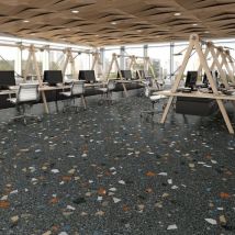 Tinker - Carrelage Effet Terrazzo Stracciatella 80x80 Rectifié Noir - Les Carreaux De Jean