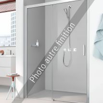 Roth - Paroi De Douche Coulissante Largeur 130 Cm Hauteur 200 Cm Profilé Argent Poli Verre Teinté Gris