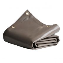 Bâche Pour Carport 2,5x3 M Taupe - Garantie 8 Ans Tecplast - Lp640cp - Toile Pvc Étanche Pour Abri De Voiture