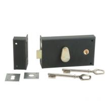 Jpm - Serrure En Applique Horizontale À Fouillot - Pêne Dormant Et Demi-tour - A Gorges - 1442 Main Gauche