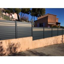 Nao - Cloture Aluminium Pleine H1250