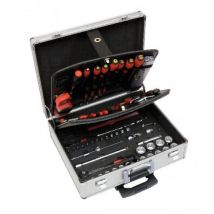 Mob - Valise Trolley Aluminium Garnie 128 Pièces