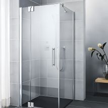 Roth - Paroi De Douche Pivotante Largeur 140 Cm Hauteur 200 Cm Profilé Argent Poli Verre Clair