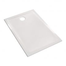 Receveur Geberit Prima Devient Renova Ceramique 100 X 80 Ultra-plat A Encastrer Avec Traitement Antigliss Emaille 4 Cotes Traitement Antigliss Pn 12