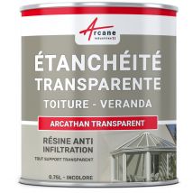 Étanchéité Transparente Véranda Tuile Verre Polycarbonate Peinture Résine - 0.75 L - Arcane Industries