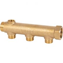 Collecteur 3 Sorties - Mf 3/4' - M 1/2' - Avec Prise De Purge F 3/8' - Riquier
