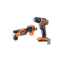 Aeg - Pack AEG Perceuse à percussion - Perceuse-visseuse d'angle - 18 V - Subcompact - Brushless