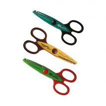 Fiskars - Pack De 3 Ciseaux Cranteurs Kidzors? Animaux Rampants