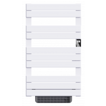 Sèche-serviette Électrique Sans Fluide Avec Soufflerie 500w+1000w H.108,4xl60cm Bestherm Hanae Blanc