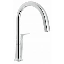 Nobili - Mitigeur Évier Bec Haut Avec Douchette Acquaviva - Chromé