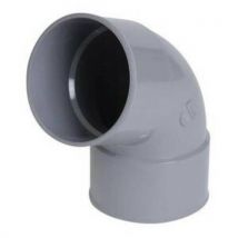 First Plast - Coude Pvc Ff 87° 30 D.80 -ep.3.2mm Gris
