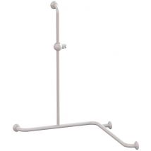 Pellet - Barre De Douche D'angle - Aluminium - Époxy Blanc