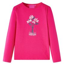 Vetonek - Camiseta Infantil De Manga Larga Rosa Brillante 104