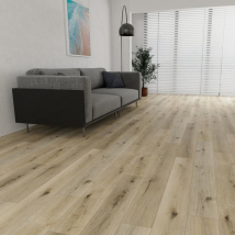 Rentside - Lames Pvc Clipsable - Sous Couche Intégrée- Épaisseur 7,5mm - Garantie 30 Ans - Imitation Chêne Clair - Dimension L122cm x l 23 cm