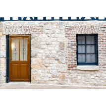 Gd Menuiseries - porte D'entrée Bois Vitrée