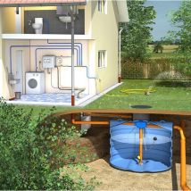 Ds Plastics - Kit Complet Cuve De 4000l À Enterrer Pour La Récupération Et L'utilisation D'eau De Pluie Pour La Maison