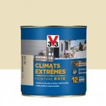 Peinture Bois Extérieur Climats Extrêmes V33, Beige Calcaire Satiné 0.5 L