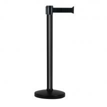 Novap - Poteau Alu Noir Laqué À Sangle Noir 5m X 50mm Sur Socle Portable - 2053822