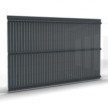 Clotures Et Occultation - Kit Occultant Pvc Pour Panneaux Rigide Haut 173 X Larg 250 Cm Gris Anthracite 7016