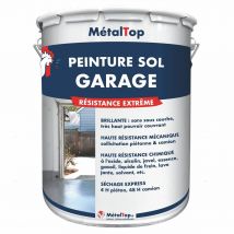 Peinture Sol Garage - Metaltop - Bleu Acier - Ral 5011 - Pot 15l