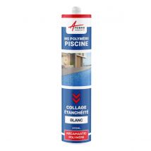 Arcane Industries - Mastic Piscine Polymère Collage et Étanchéité: ARCAMASTIC POLYMERE Blanc - 290 ml x 1 - ARCANE INDUSTRIES