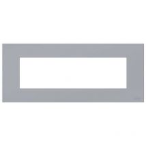 Plaque 7 Modules Abb Zenit Z2777.1 Pl Argent Polycarbonate Z0700pl