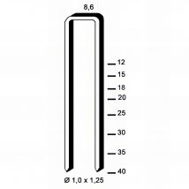 10 000 Agrafes Galvanisées H-35 - 8,6 X 35 X D. 1 X 1,25 Mm - 6h-351 - Alsafix