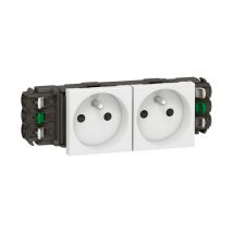 Legrand - Prise 2x2pt Mosaic Pour Goulotte Dlp Monobloc 4 Modules Blanc