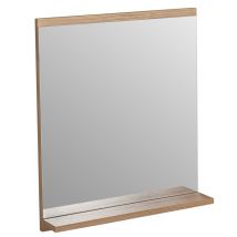 Furnidea - Miroir De Salle De Bain Avec Étagère Nova Oak 50 X 57 Cm