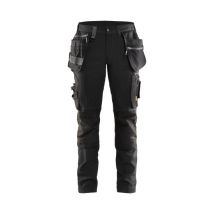 Blakläder - Pantalon Artisan +stretch Femme-noir-t 42 Jambes Courtes
