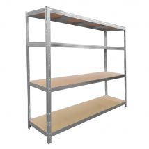 Eurovanadium - Rack Étagère Monobloc De Rangement Pour Garage, Atelier, Sous Sol - 2 M X 2,37 M - 1400 Kg