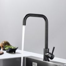 Cecipa Max Robinet Cuisine Noir Nacré, Mitigeur Cuisine Noir Mat À Poignée Unique, Robinet Mitigeur Cuisine En Acier Inoxydable,eu Modèle