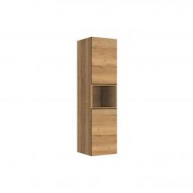 Allibert - Colonne de rangement murale loft game chene miel