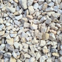 King Materiaux - Sac De +/- 400 Kg = 5m² Gravillons Blanc Calcaire 6/16