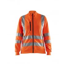 Blakläder - Sweat De Travail Zippé Haute Visibilité Femme 3308 - Orange Fluo M