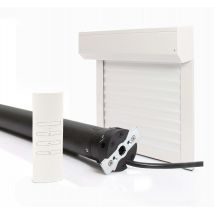 Avosdim - Volet Roulant Recoupable Electrique Radio Alu Blanc H215 X L240 Cm