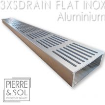 Line Eco - Caniveau Inox Large Hauteur 3