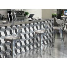 Tile - Carrelage Mayolica Decor Forma Black 20x20 Cm - Lot De 3m²