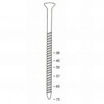 Scrail De 2000 Vis Galvanisées Pozidriv (pz) 16° Scrail 22/25 X 35 Mm - 16s22357 Alsafix
