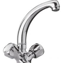 Paini - Mélangeur De Lavabo À Bec Fondu Mobile Orchidéa Avec Tête En Céramique Et Vidage Abs