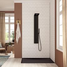 Panneau Mural Salle De Bain Hydrofuge À Coller Kinedo Kinewall Matière Dibond Épaisseur 3mm Largeur 1,50 M Hauteur 2,50 M Couleur Metro